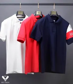 تیشرت یقه دار tommy ty126 - پوشاک مردانه ست‌من