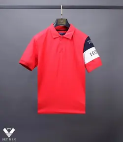 تیشرت یقه دار tommy ty126 - پوشاک مردانه ست‌من