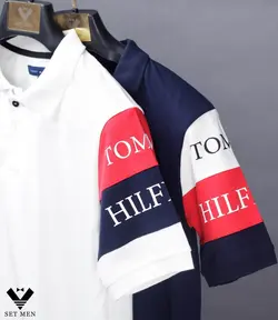 تیشرت یقه دار tommy ty126 - پوشاک مردانه ست‌من