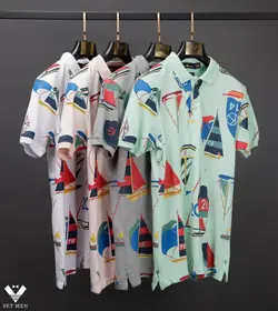 تیشرت یقه دار Ralph ty129 - پوشاک مردانه ست‌من