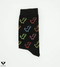 جوراب فانتزی دایناسور گوگل کروم ساقدار so158