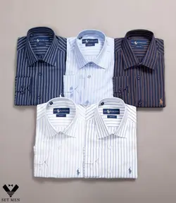 پیراهن راه راه گلدوزی pn199