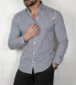 پیراهن استین بلند راه راه pn198