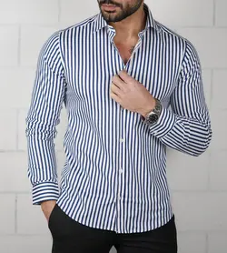 پیراهن استین بلند راه راه pn198