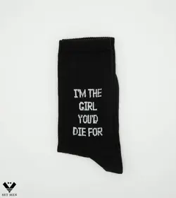 جوراب I'm The Girl You'd Die For ساق دار so108 - پوشاک مردانه ست‌من