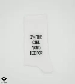 جوراب I'm The Girl You'd Die For ساق دار so108 - پوشاک مردانه ست‌من