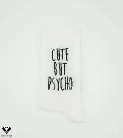 جوراب Cute But Psycho ساق دار so109 - پوشاک مردانه ست‌من