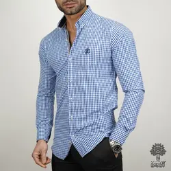 پیراهن Cavalli چهارخانه ریز pn157
