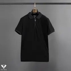 تیشرت karl یقه دار زیپ دار ty114 - پوشاک مردانه ست‌من