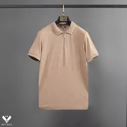 تیشرت karl یقه دار زیپ دار ty114 - پوشاک مردانه ست‌من