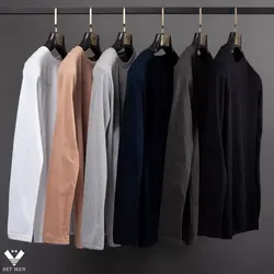 تیشرت آستین بلند یقه گرد tg230 - پوشاک مردانه ست‌من