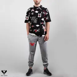 تیشرت یقه گرد تمام چاپ tg216 - پوشاک مردانه ست‌من