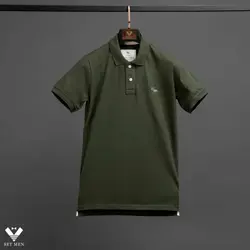 تیشرت Abercrombie یقه دار ۲دکمه ty105 - پوشاک مردانه ست‌من