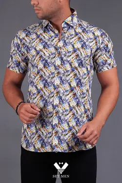 پیراهن هاوایی آستین کوتاه pn118