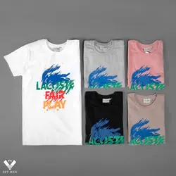 تیشرت یقه گرد tg157 Lacoste - پوشاک مردانه ست‌من