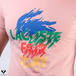 تیشرت یقه گرد tg157 Lacoste - پوشاک مردانه ست‌من