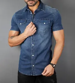 پیراهن آستین کوتاه جین pj102