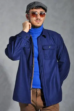 پیراهن پشمی یقه دار ppy111