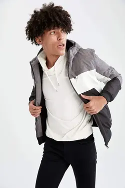 کاپشن کلاه دار CK114