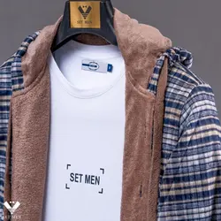 پیراهن پشمی کلاه دار ppk133