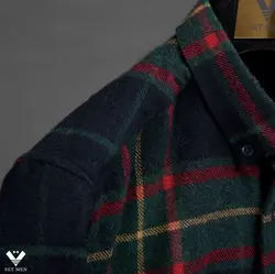 پیراهن پشمی یقه دار pp100-1