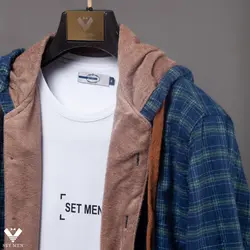 پیراهن پشمی کلاه دار ppk114