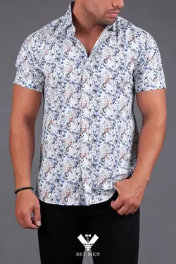پیراهن هاوایی آستین کوتاه pn128