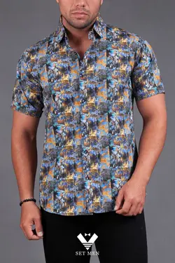 پیراهن هاوایی آستین کوتاه pn117