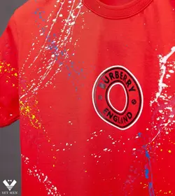 تیشرت Burberry طرح آب رنگ tg457 - پوشاک مردانه ست‌من