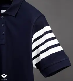 تیشرت یقه دار آستین خط دار TY147 - پوشاک مردانه ست‌من