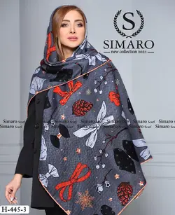 روسری سیمارو نخی کد H445-3 قواره 140  - شاهیوا