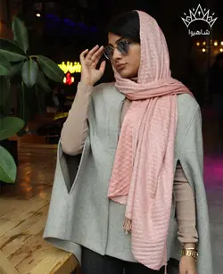 شال مخمل پلیسه منگوله ماکارونی