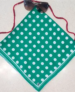 روسری مینی اسکارف قواره 70 طرح توپ توپی - فروشگاه شاهیوا