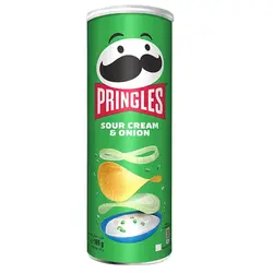 چیپس پرینگلز pringles مدل خامه ترش و پیاز 165 گرم