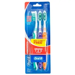 مسواک Oral-B 123 (اورال-بی 123) نرم 3 تایی