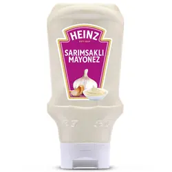 سس مایونز Heinz (هاینز) سیر 400 گرمHeinz Mayonnaise Sauce Garlic 400gr