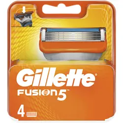 یدک تیغ Gillette Fusion (ژیلت فیوژن) ساده 4 تایی