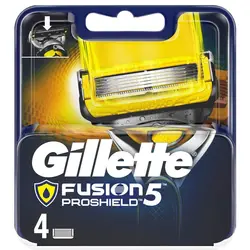 یدک تیغ Gillette Fusion Proshield (ژیلت فیوژن پروشیلد) ساده 4 تاییGillette Fusion Proshield Razor Blades Refill Original x4