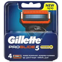 یدک تیغ Gillette Fusion Proglide (ژیلت فیوژن پروگلاید) ویبره دار 4 تاییGillette Fusion Proglide Razor Blades Refill Power x4