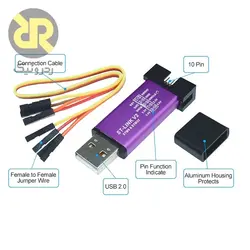 مینی پروگرامر STM8 و STM32 مدل ST-LINK V2