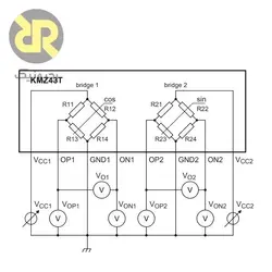 سنسور مغناطیس سنج دو محوره KMZ43T
