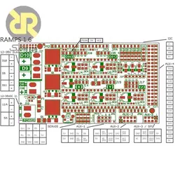 برد کنترلر پرینتر سه بعدی ramps 1.6