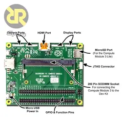 برد توسعه رسپبری پای Compute Module IO Board V3