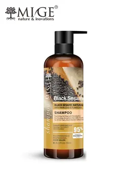 شامپو فری سولفات و ضد ریزش کنجد سیاه میگ Black Sesam Mige