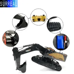 اسباب‌بازی بیل مکانیکی راه‌سازی کنترلی مدل Huina 1592