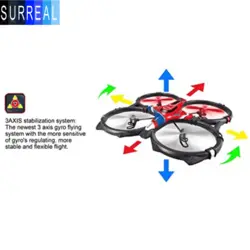 اسباب بازی کوادکوپتر کنترلی مدل X6 Super Ship Quadcopter