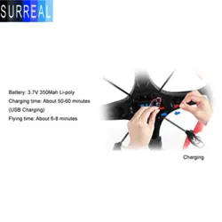 اسباب بازی کوادکوپتر کنترلی مدل X6 Super Ship Quadcopter