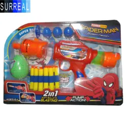 تفنگ مرد عنکبوتی دوکاره نرف و تیر توپی مدل Home Coming کد 079B