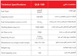 جت هیتر 100 هزارگازوئیلی باکدار البرزبدنه استیل