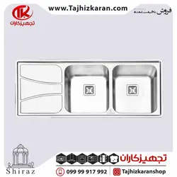 سینک ظرفشویی پرنیان استیل مدل 1212 توکار